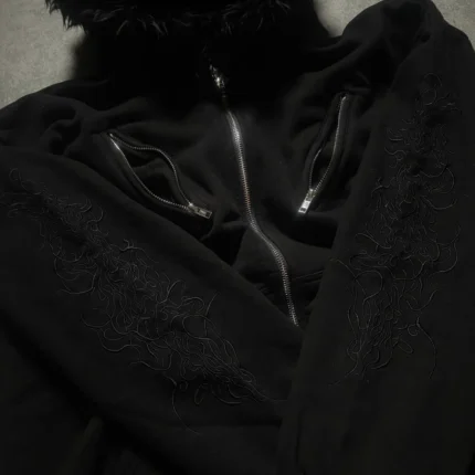 Ghost Thread Fur Hoodie D